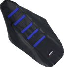 MOOSE OFFROAD Ribbed Seat Cover - Black Cover/Blue Ribs - Yamaha YZF25003-332RT