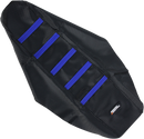 MOOSE OFFROAD Ribbed Seat Cover - Black Cover/Blue Ribs - Yamaha YZF25006-332RT