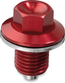 MOOSE OFFROAD Magnetic Drain Plug - Red - Yamaha DP107-2
