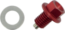 MOOSE OFFROAD Magnetic Drain Plug - Red - Kawasaki | Suzuki DP110