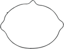 MOOSE OFFROAD Outer Clutch Cover Gasket - Kawasaki/Suzuki 817731mse