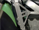 WORKS CONNECTION Radiator Brace Set for Kawasaki 18-298 - Silver