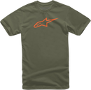 ALPINESTARS Ageless T-Shirt - Military/Orange - 2XL 10327203069402X