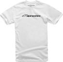 ALPINESTARS Linear T-Shirt - White/Black - XL 1211720242010XL