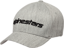ALPINESTARS Linear Hat - Heather Gray/Black - Small/Medium 1230810051126SM