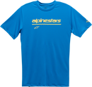 ALPINESTARS Tech Line Up Performance T-Shirt - Bright Blue - Medium 121173800760M