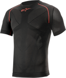 ALPINESTARS Ride Tech v2 Summer Short-Sleeve Underwear Top - Black - XS/S 4752721-13-XS/S