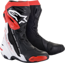 ALPINESTARS Supertech R Boots - Black/White/Red - US 12 / EU 47 2220021-123-47