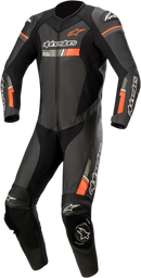 ALPINESTARS GP Force Chaser 1-Piece Leather Suit - Black/Red Fluo - US 44 / EU 54 3150321-1030-54
