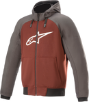 ALPINESTARS Chrome Hoodie - Gray/Burnt Orange - 2XL 4200918-9134-2X