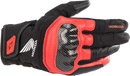 ALPINESTARS Honda SMX Z Drystar® Gloves - Black/Bright Red - Medium 3527321-1303-M