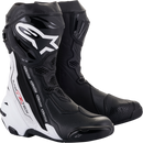 ALPINESTARS Supertech R Vented Boots - Black/White - US 9 / EU 43 2220121-12-43