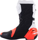 ALPINESTARS Supertech R Vented Boots - Black/Fluorescent Red/White - US 6 / EU 39 2220121-124-39