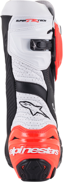 ALPINESTARS Supertech R Vented Boots - Black/Fluorescent Red/White - US 7.5 / EU 41 2220121-124-41