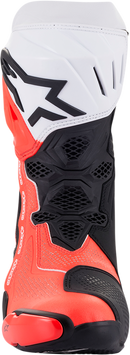 ALPINESTARS Supertech R Vented Boots - Black/Fluorescent Red/White - US 6.5 / EU 40 2220121-124-40