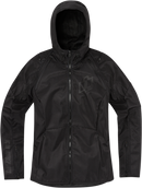 ICON Women's Airform™ Jacket - Black, Part Number 2822-1399, Sport Fit with Impact Protection