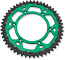 MOOSE OFFROAD Dual Sprocket - 49 Tooth - Green - Kawasaki/Suzuki 1210-460-49-15X