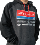 FACTORY EFFEX Honda 21 Racewear Hoodie - Charcoal/Black - 2XL 24-88328