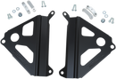 WORKS CONNECTION Yamaha 18-B280 Radiator Brace Set - Black for Enhanced Cooling Protection