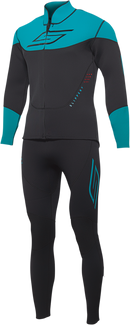 SLIPPERY Breaker Wetsuit and Jacket Combo 2XL - Black/Aqua, Part 3201-0292