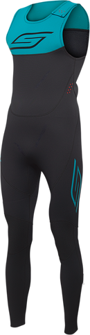 SLIPPERY Breaker Wetsuit and Jacket Combo - Black/Aqua, Medium – Part Number 3201-0289