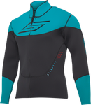 SLIPPERY Breaker Wetsuit and Jacket Combo - Black/Aqua, Medium – Part Number 3201-0289