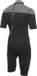 SLIPPERY Breaker Spring Suit 3XL - Black/Charcoal with 3/4 Zipper and Neoprene Comfort