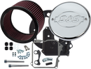 S&S CYCLE Air Cleaner Kit with Cover - S&S Logo - Chrome 170-0295E