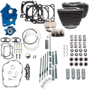 S&S CYCLE 124" Power Package - Chain Drive - Highlighted Fins - Chrome Pushrod Tubes - 107" M8 310-1050B