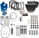 S&S CYCLE 124" Power Package - Chain Drive - Highlighted Fins - Black Pushrod Tubes - 107" M8 310-1056B