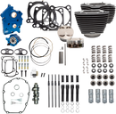 S&S CYCLE 124" Power Package - Chain Drive - Highlighted Fins - Black Pushrod Tubes - 107" M8 310-1054B