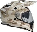 Z1R Range Helmet - Camo Desert Small with Polycarbonate Shield and Drop-Down Sun Visor