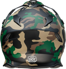 Z1R Range Helmet - Camo Woodland Large - Versatile Motorcycle Helmet with Sun Visor and Removable Lining