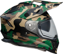Z1R Range Helmet - Camo Woodland Large - Versatile Motorcycle Helmet with Sun Visor and Removable Lining
