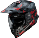 Z1R Range Helmet - Camo Red, Small - Model 0140-0094 with Polycarbonate Shield and Adjustable Visor