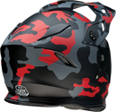 Z1R Range Helmet in Camo Red (Size 2XL) – Versatile Motorcycle Helmet with Sun Visor and Removable Linings