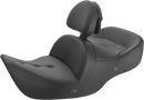 SADDLEMEN Seat - Roadsofa™ - With Backrest - Pillow Top - Black - Heated H01-07-181BRHCT