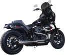 S&S CYCLE 2-into-1 Superstreet Exhaust System - 50 State - M8 Softail - Stainless Steel 550-0996B