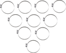 PARTS UNLIMITED Hose Clamps - Embossed - 60-80 mm - 10 Pack T03-6260-10