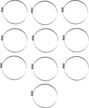 PARTS UNLIMITED Hose Clamps - Embossed - 100-120 mm - 10 Pack T03-6263-10