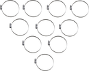 PARTS UNLIMITED Hose Clamps - Embossed - 70-90 mm - 10 Pack T03-6261-10