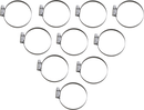 PARTS UNLIMITED Hose Clamps - Embossed - 40-60 mm - 10 Pack T03-6258-10