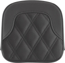 SADDLEMEN Tall Sissy Bar Pad - RoadSofa™ - Lattice Stitch - Black - FL '99-'23 040744