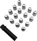 MOOSE OFFROAD Lug Nuts - Splined - M12 x 1.50 - Chrome - 16 Pack SPMO3807L4