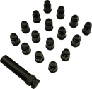 MOOSE OFFROAD Lug Nuts - Splined - M10 x 1.25 - Black - 16 Pack SPMO3808BL4