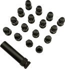 MOOSE OFFROAD Lug Nuts - Splined - M12 x 1.50 - Black - 16 Pack SPMO3807BL4