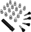 MOOSE OFFROAD Lug Nuts - Splined - 3/8-24 - Chrome - 16 Pack SPMO3803L4