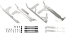 MOOSE OFFROAD Radiator Braces - Silver - Gas Gas/Husqvarna/KTM 11-1019