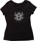 MOOSE OFFROAD Women's Filigree T-Shirt - Black - Small 3031-4024