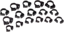 MOOSE OFFROAD Clamps - Ratchet - Nylon - 16-Piece 111-2016